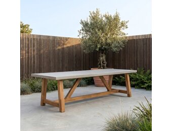 Veltis/Seville beige dining tuinset | 10 personen | polystone + touw | 350cm
