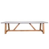 Veltis/Seville beige dining tuinset | 8 personen | polystone + touw | 300cm