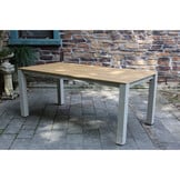 Manhattan beige/Seville beige dining tuinset | 4 personen | polywood + touw | 180cm