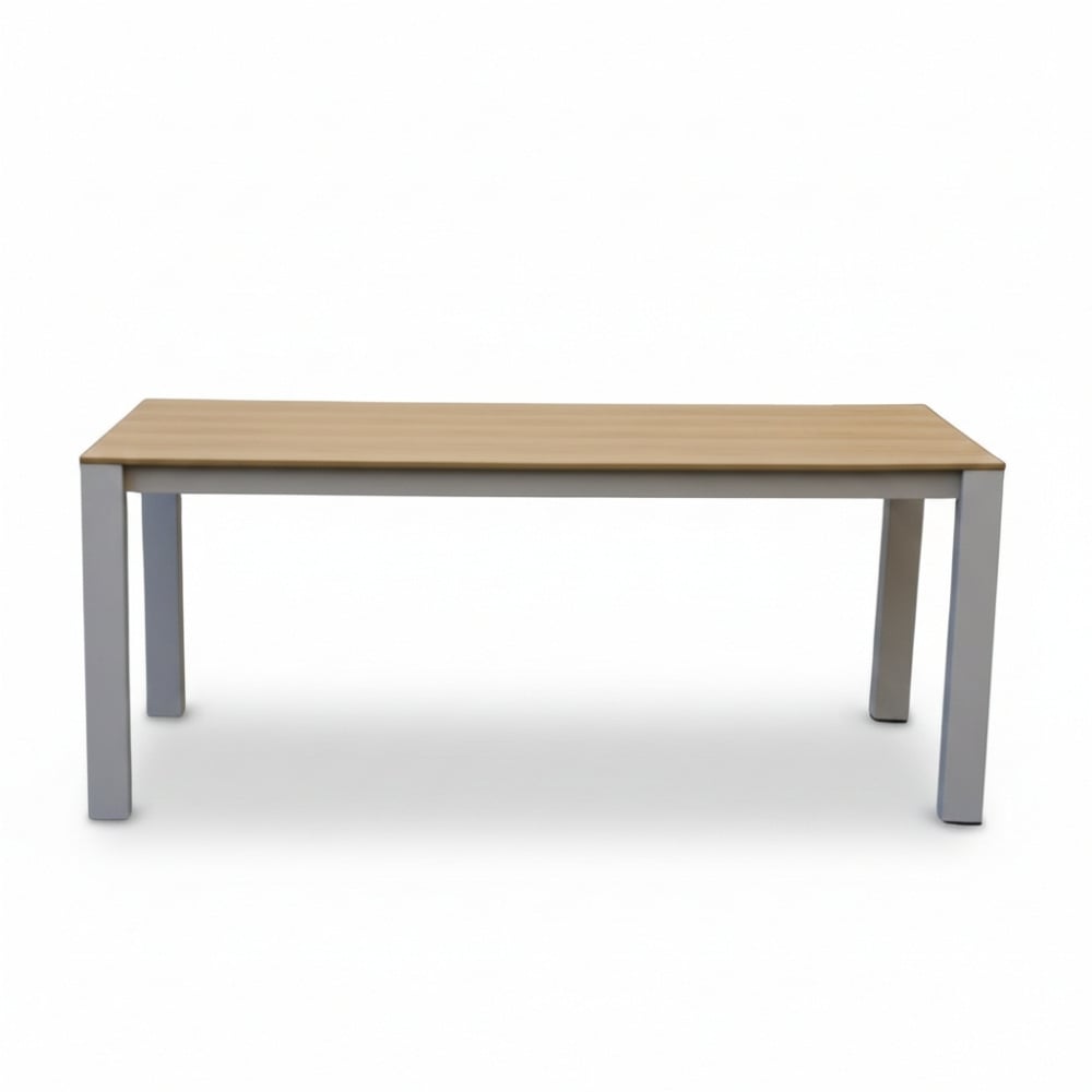 Manhattan beige/Seville beige dining tuinset | 4 personen | polywood + touw | 180cm