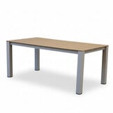 Manhattan beige/Seville beige dining tuinset | 4 personen | polywood + touw | 180cm