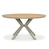 Calgary/Seville beige dining tuinset | 5 personen | polywood + touw | 144cm rond