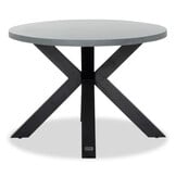 Stockholm/Gianna Stone Grey dining tuinset | 4 personen | polystone + touw | 200cm