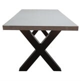 Lyon betonlook/Gianna Stone Grey dining tuinset | 6 personen | polystone + touw | 250cm