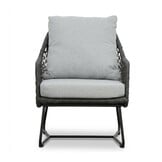 Veltis/Gianna Stone Grey dining tuinset | 8 personen | polystone + touw | 300cm