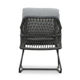 Stockholm/Gianna Stone Grey dining tuinset | 4 personen | polystone + touw | 200cm