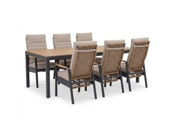 Oxford/Boston dining tuinset | 6 personen | aluminium + aluminium | 200cm