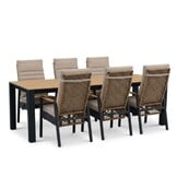 Manhattan/Boston dining tuinset | 6 personen | polywood + aluminium | 240cm