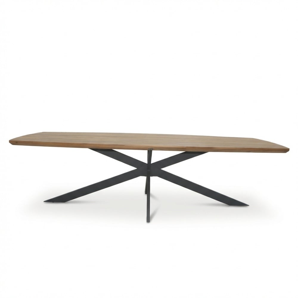 Salo/Boston dining tuinset | 8 personen | hardhout + aluminium | 280cm Deens ovaal