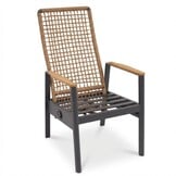 Salo/Boston dining tuinset | 6 personen | hardhout + aluminium | 240cm Deens ovaal