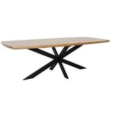 Salo/Boston dining tuinset | 6 personen | hardhout + aluminium | 240cm Deens ovaal