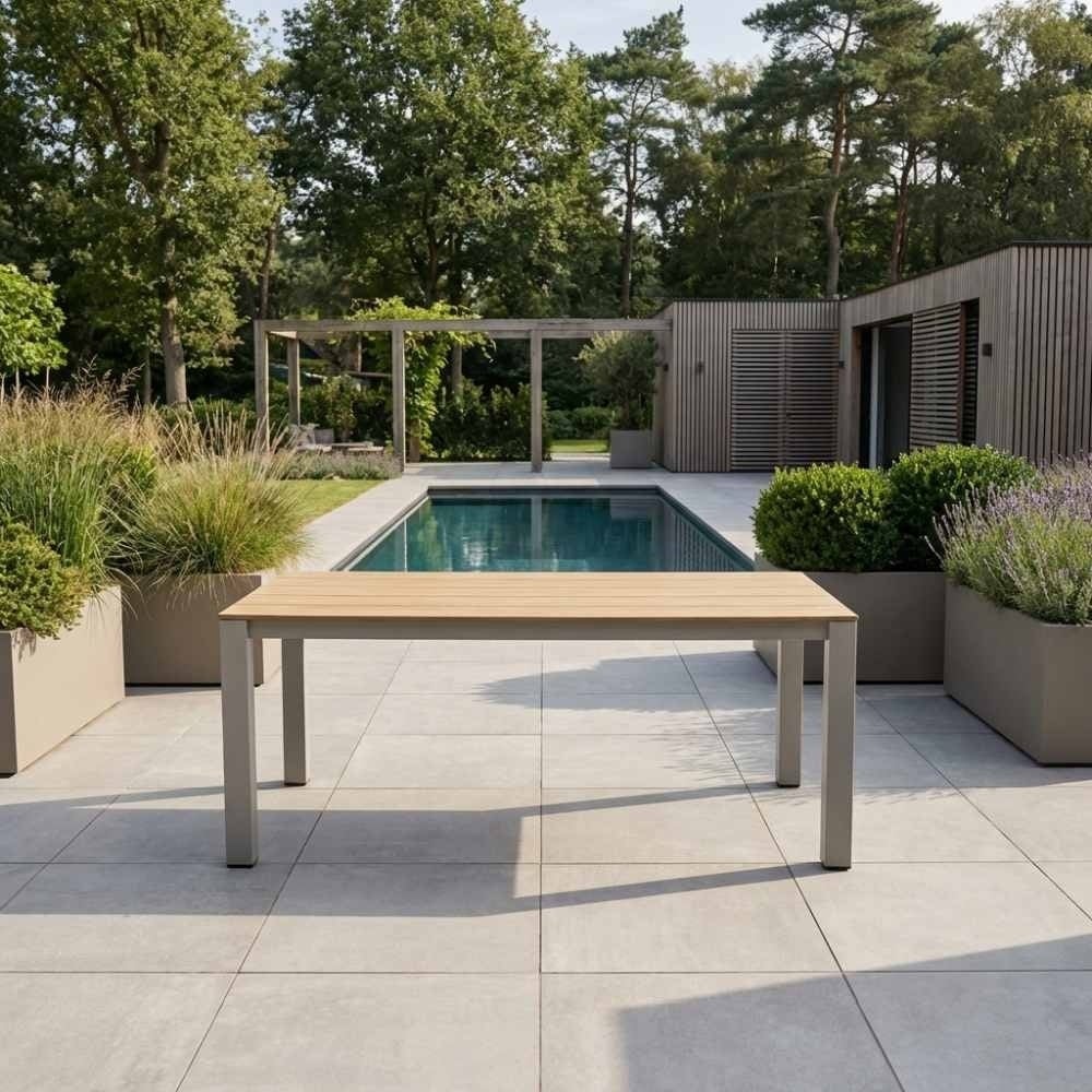 Manhattan/Boston dining tuinset | 6 personen | polywood + aluminium | 240cm