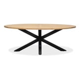 Cleve/Boston dining tuinset | 4 personen | teakhout + aluminium | 200cm ovaal