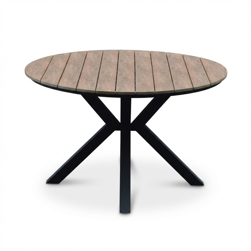 Cleve/Boston dining tuinset | 4 personen | teakhout + aluminium | 120cm rond