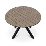 Cleve/Boston dining tuinset | 4 personen | teakhout + aluminium | 120cm rond
