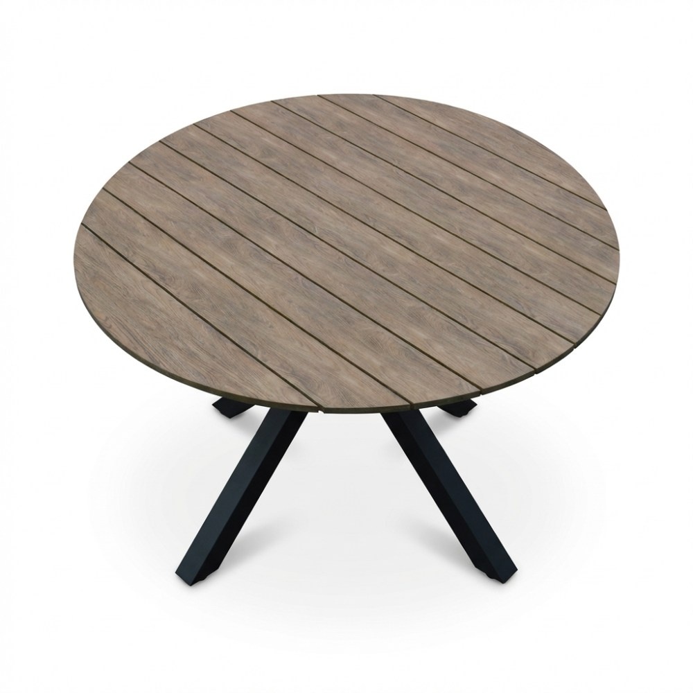 Cleve/Boston dining tuinset | 4 personen | teakhout + aluminium | 120cm rond