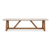 Velora/Portofino Sandstone dining tuinset | 8 personen | polystone + touw | 300cm