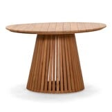 Palau/Portofino Sandstone dining tuinset | 4 personen | teakhout + touw | Ø120cm rond