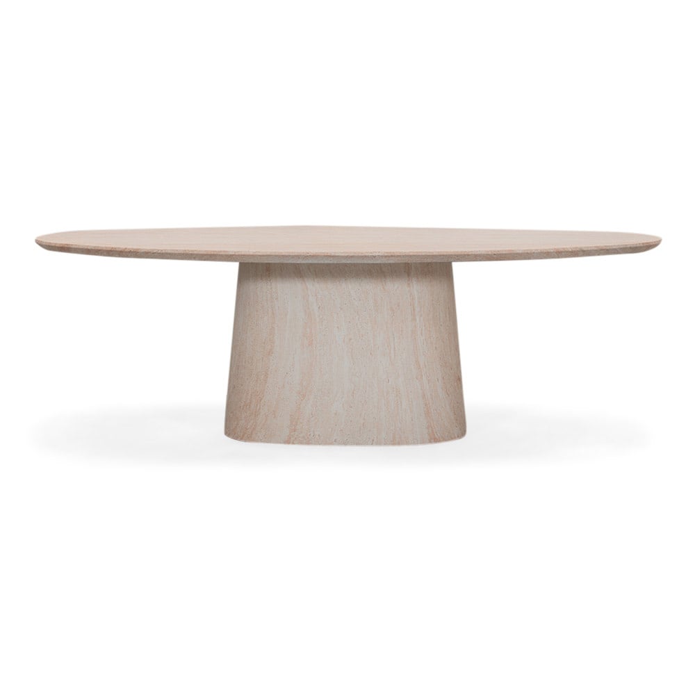 Max/Portofino Sandstone dining tuinset | 6 personen | polystone + touw | 240cm ovaal