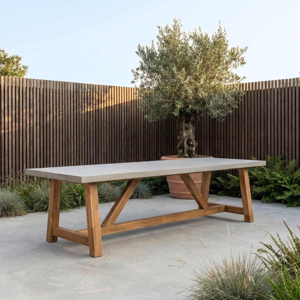 Veltis/Portofino Sandstone dining tuinset | 10 personen | polystone + touw | 350cm