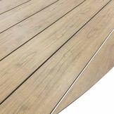 Dallas beige/Portofino Sandstone dining tuinset | 6 personen | polywood + touw | 220cm