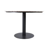 Sirena visgraat/Femke antraciet dining tuinset | 4 personen | polywood + touw | Ø120cm rond