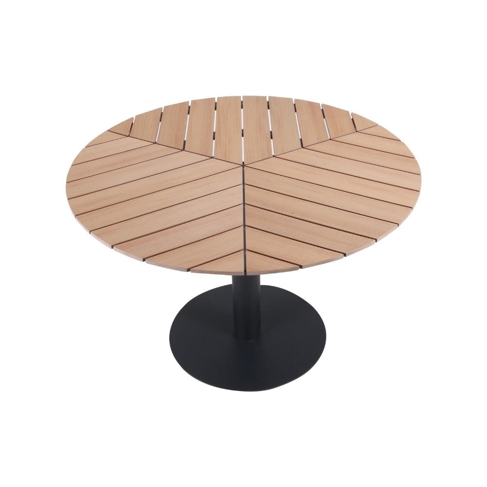 Sirena visgraat/Femke antraciet dining tuinset | 4 personen | polywood + touw | Ø120cm rond