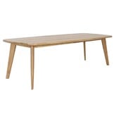 Rixos/Femke antraciet dining tuinset | 6 personen | hardhout + touw | 220cm