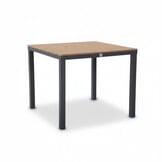 Oxford/Femke antraciet dining tuinset | 4 personen | aluminium + touw | 90cm