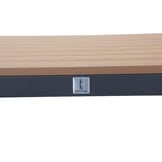 Oxford/Femke antraciet dining tuinset | 4 personen | aluminium + touw | 90cm