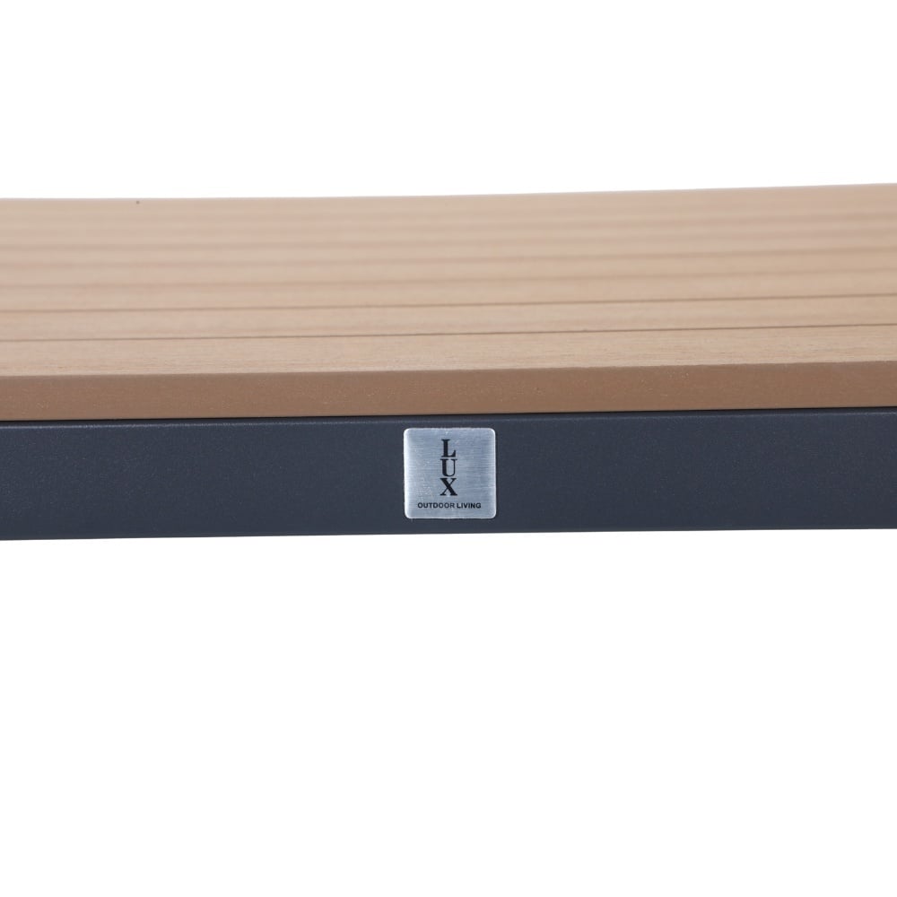 Oxford/Femke antraciet dining tuinset | 4 personen | aluminium + touw | 90cm