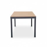 Oxford/Femke antraciet dining tuinset | 6 personen | aluminium + touw | 200cm