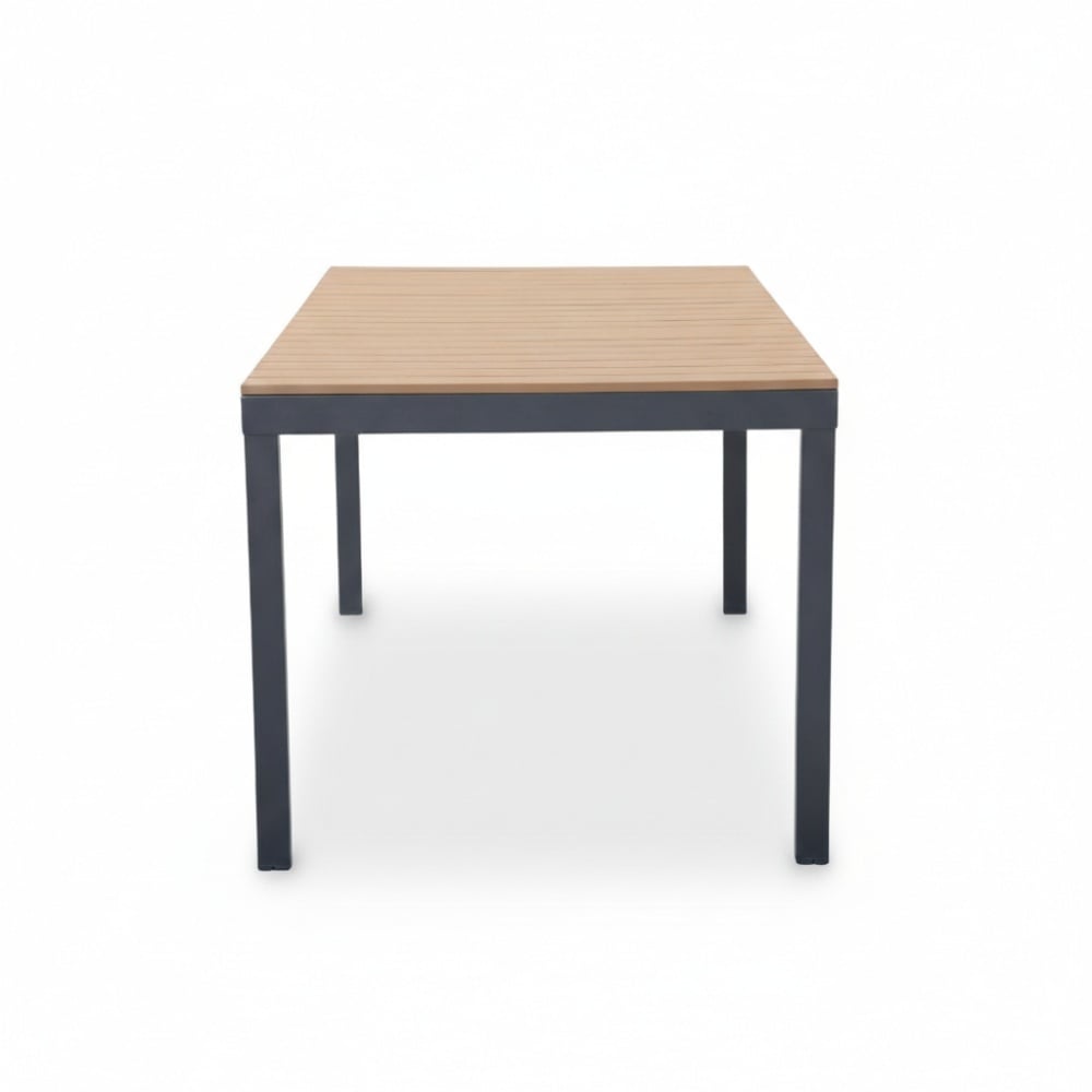Oxford/Femke antraciet dining tuinset | 6 personen | aluminium + touw | 200cm
