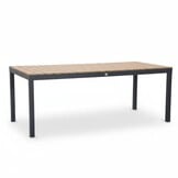Oxford/Femke antraciet dining tuinset | 6 personen | aluminium + touw | 200cm