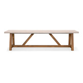 Velora/Montana beige dining tuinset | 8 personen | polystone + aluminium | 300cm