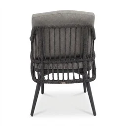 Stockholm/Alicante antraciet dining tuinset | 6 personen | polystone + wicker | 240cm