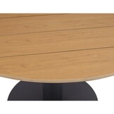 Panama/Vedra antraciet dining tuinset | 4 personen | polywood + touw | 120cm rond