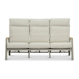 Brighton stoel-bank loungeset - verstelbaar 5 personen | aluminium + teak | beige | 4-delig