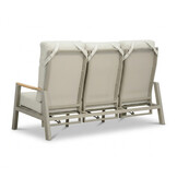 Brighton stoel-bank loungeset - verstelbaar 5 personen | aluminium + teak | beige | 4-delig