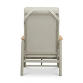 Brighton loungestoel | aluminium + teak | beige