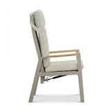 Brighton dining tuinstoel | aluminium + teak | beige