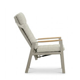 Brighton dining tuinstoel | aluminium + teak | beige