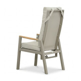 Brighton dining tuinstoel | aluminium + teak | beige