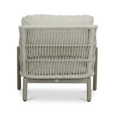 Puglia stoel-bank loungeset 5 personen incl. tafels | touw + aluminium | beige | 5-delig
