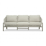Puglia stoel-bank loungeset 5 personen incl. tafels | touw + aluminium | beige | 5-delig