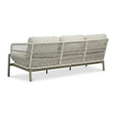 Puglia stoel-bank loungeset 5 personen incl. tafels | touw + aluminium | beige | 5-delig