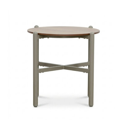 Puglia koffietafel 57cm rond | aluminium + hpl | beige