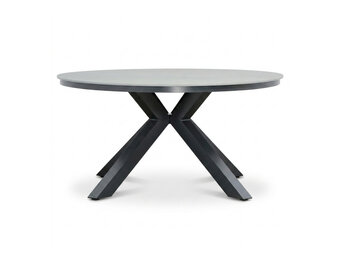 York dining tuintafel | sintered stone + aluminium | antraciet | 150cm rond