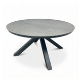 York dining tuintafel | sintered stone + aluminium | antraciet | 150cm rond