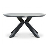 York/Alicante antraciet dining tuinset | 4 personen | sintered stone + wicker | 150cm rond